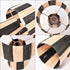 Black Striped Raffia Lamp –  Moroccan Natural TABLE LAMPSHADES